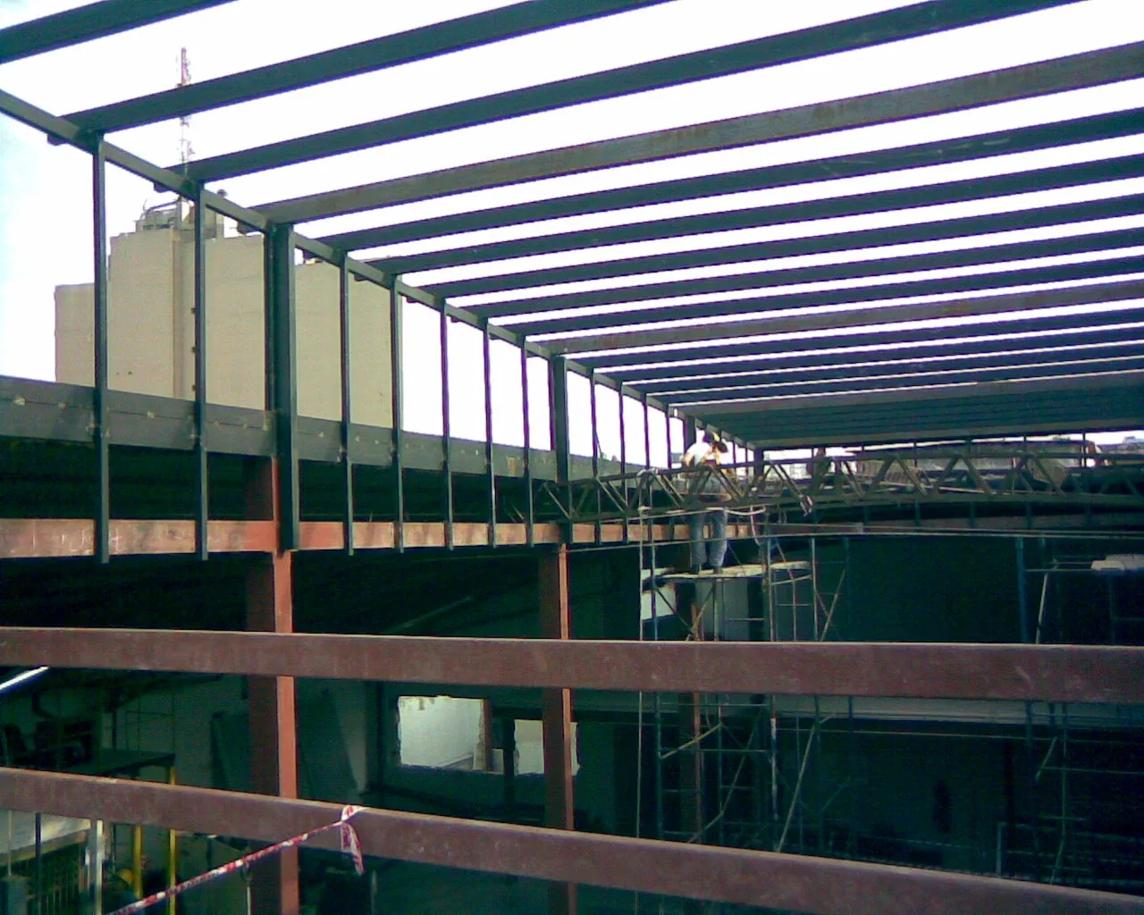 Estructura metálica ejecutada en obra